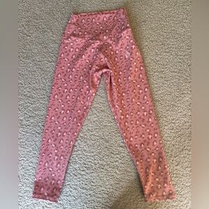 Ryderwear Pink Leopard Hybrid 7/8 Leggings XS